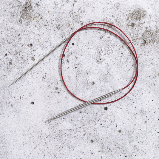 ChiaoGoo SS RED Lace Circular Knitting Needles 80cm