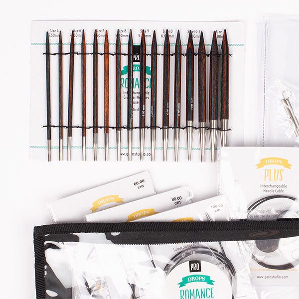 DROPS Pro Romance Interchangeable Circular Needles Deluxe Set