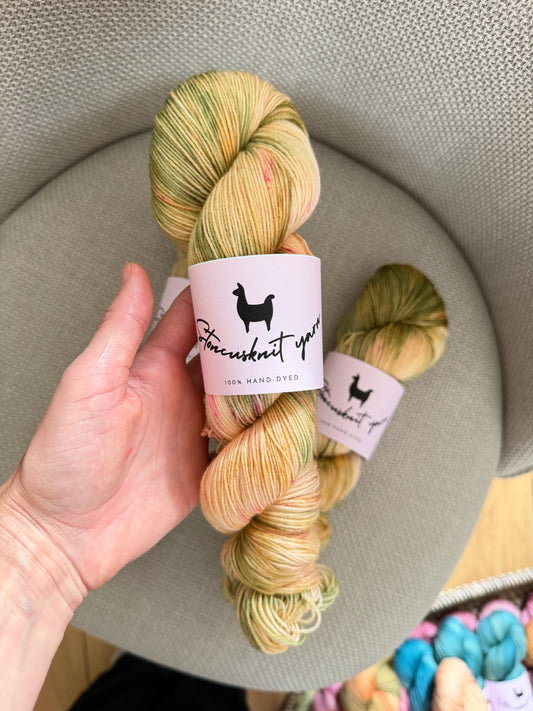 NEW!Hand Dyed yarn by Stoncusknit colour 51