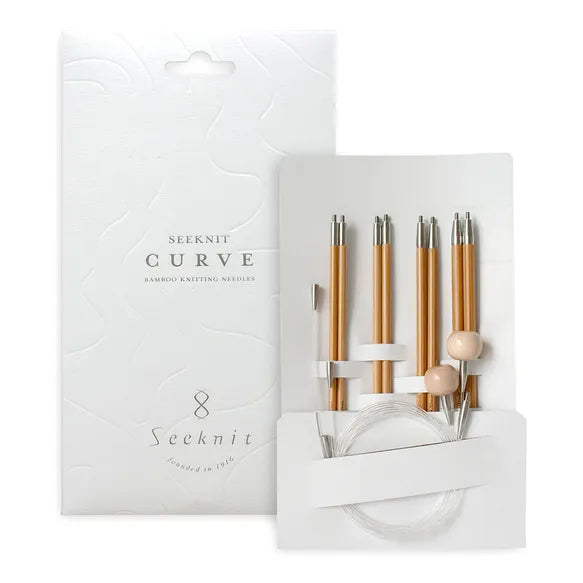 Seeknit Curve Koshitsu Inter. Needle Set M 15cm White (VOORBESTELLEN)