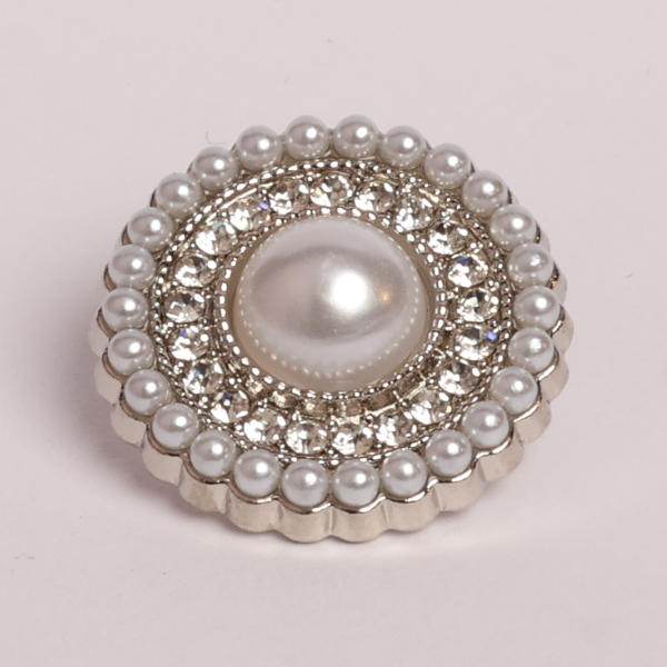 Metal Gold Pearl Buttons